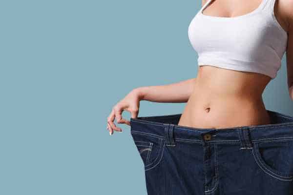 woman after fat reduction treatment Weston Super Mare