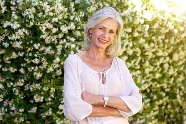 Older woman happy with urinary incontinence treatment Weston Super Mare